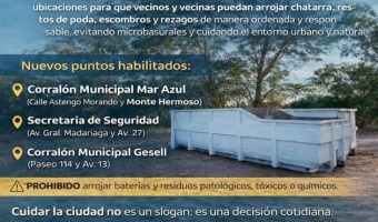 NUEVAS UBICACIONES DE BATEAS PARA RESIDUOS NO CONVENCIONALES